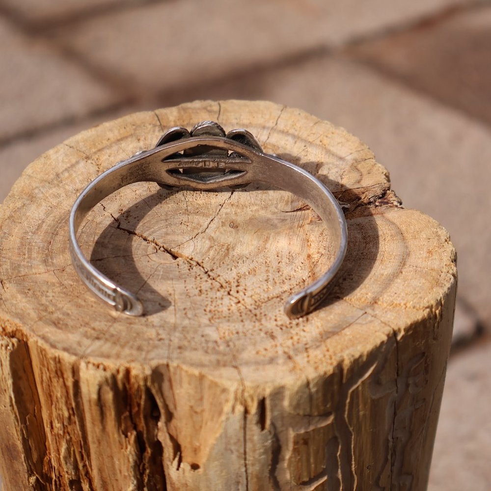 Native American Royston Turquoise Bracelet Signed @loveyourstyle Jewelry sz 7* - Picture 8 of 9